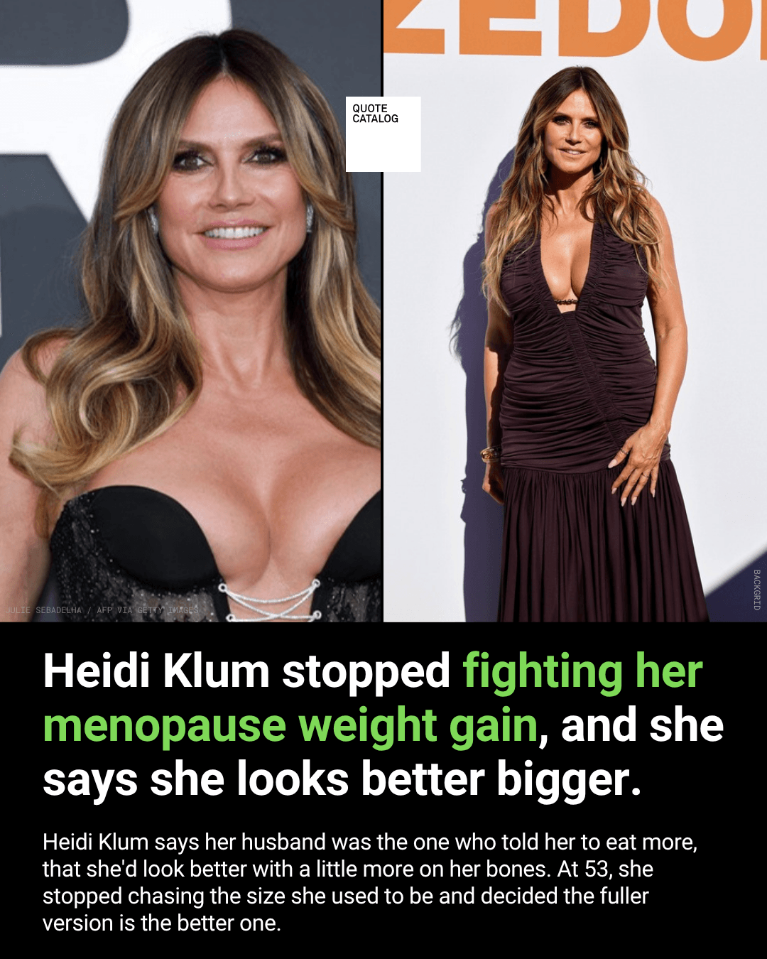 "I'm no longer a size 24 jean," Klum told Us Weekly, adding that "with age, we look better when we're not as skinny." The credit goes to husband Tom Kaulitz.…