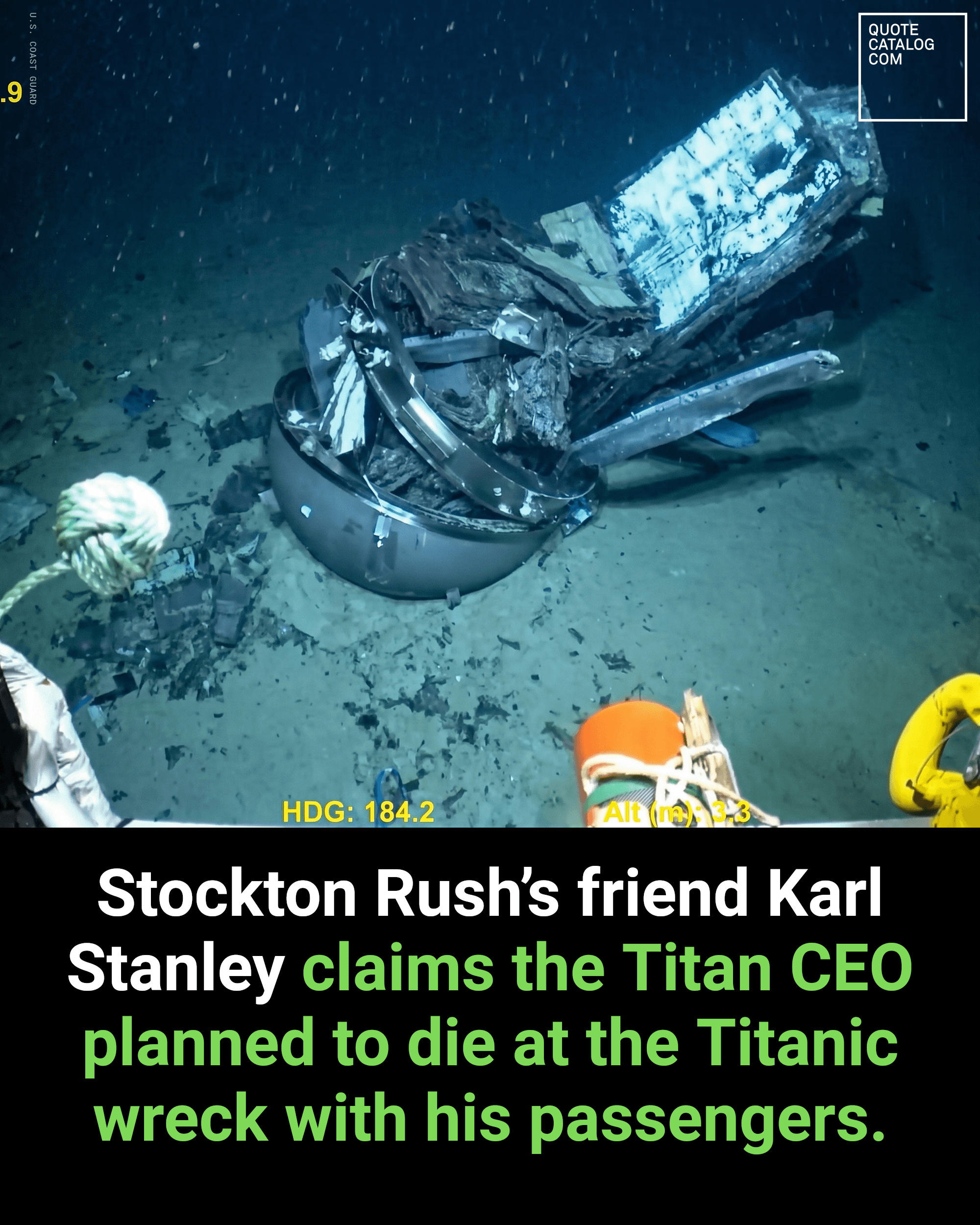 Stanley made the accusation to author Matthew Gavin Frank for the book "Submersed: Wonder, Obsession and Murder in the World of Amateur Submarines," calling…